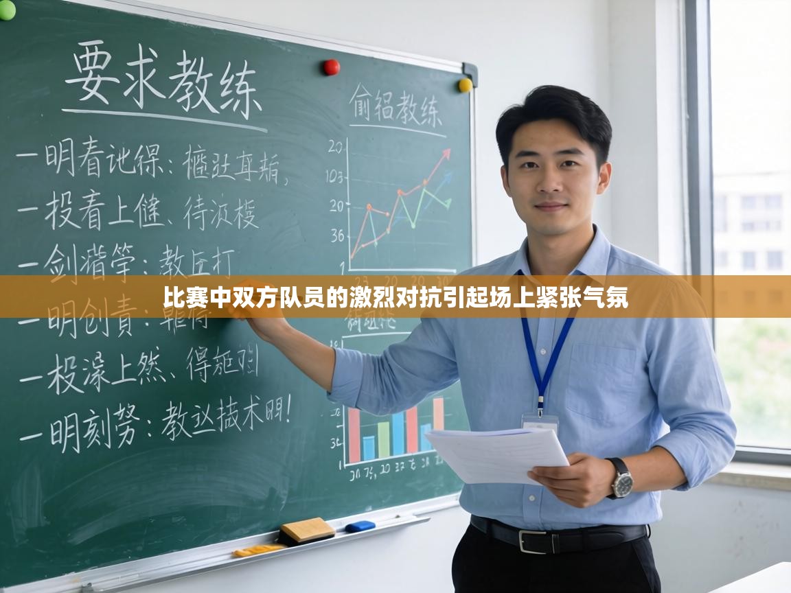 比赛中双方队员的激烈对抗引起场上紧张气氛